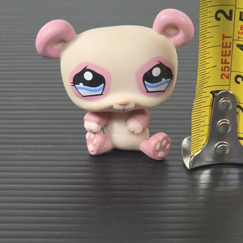 LPS Littlest Pet Shop #1328 Pink Panda Purple Eyes tongue out